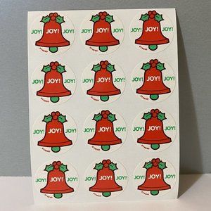 Vintage Trend Joy Scratch ‘N Sniff Christmas Holiday Stickers - Glossy